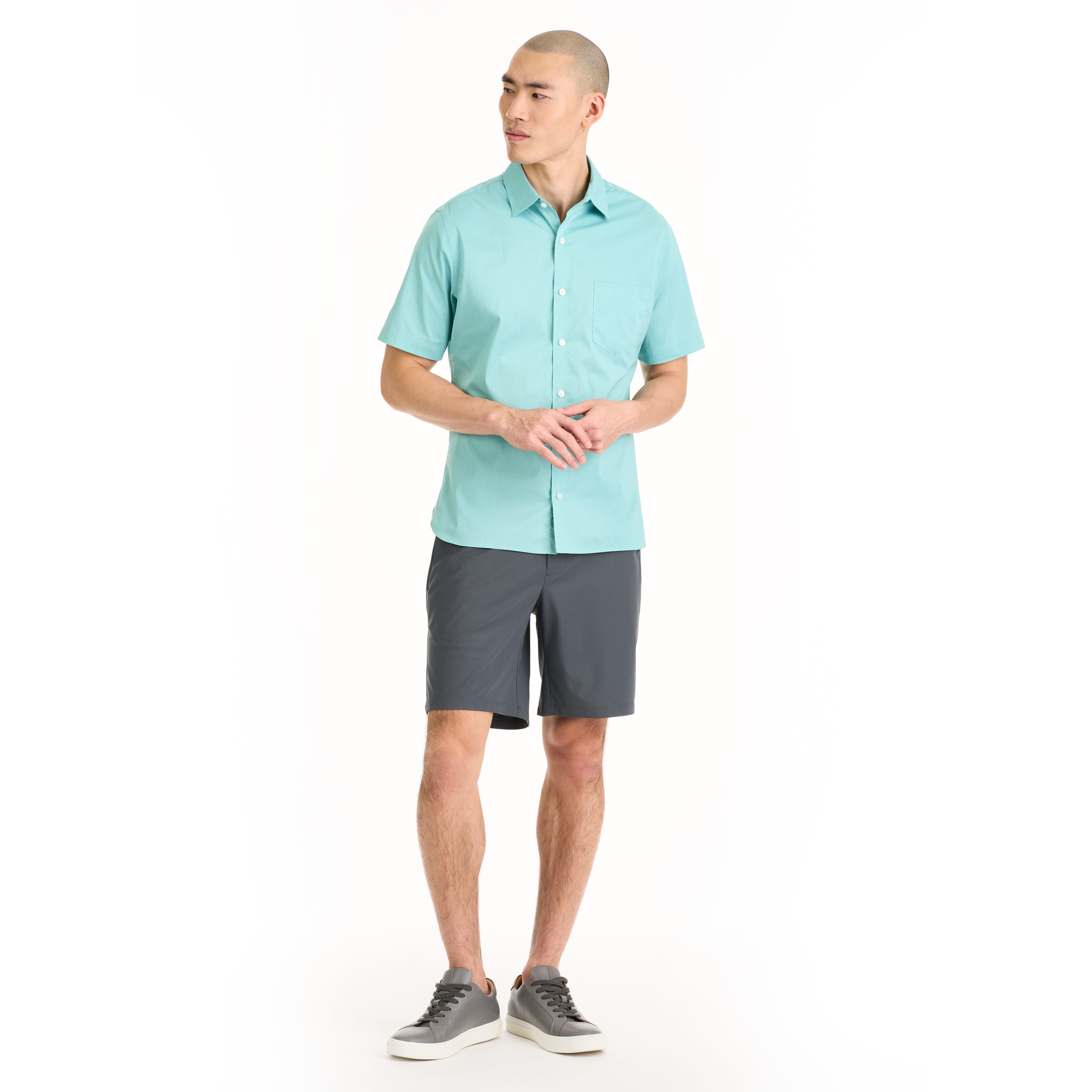 Essential Stain Shield Short Sleeve Shirt Solid - Slim Fit