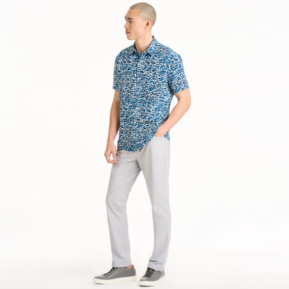 Weekend Waves Print Woven Short Sleeve Camp Shirt - Regular Fit