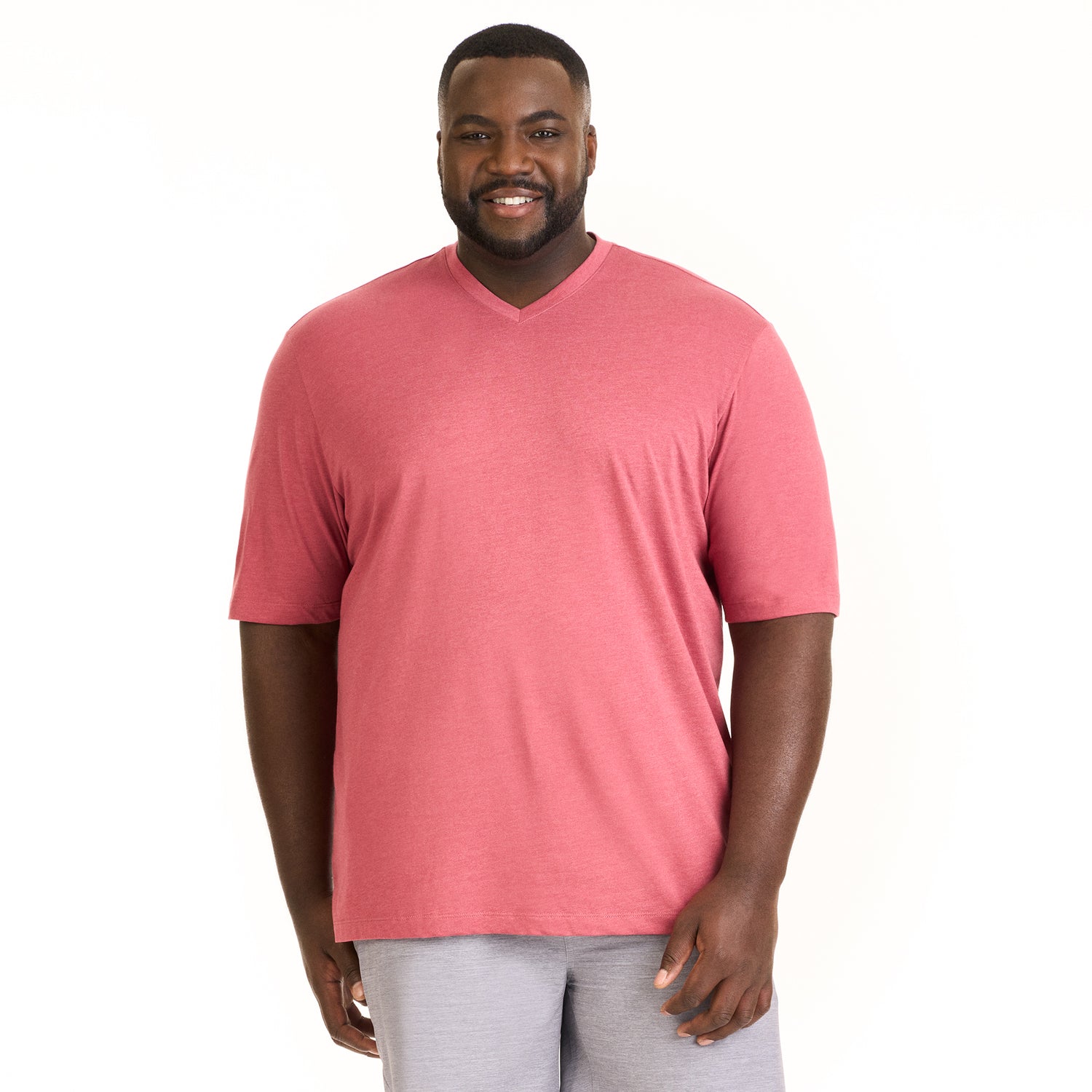 Essential Stain Shield V-Neck Tee - Big &amp; Tall